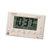 RHYTHM Snoopy Alarm Clock Digital Radio Clock Electronic Sound Alarm Thermohygrometer Calendar Light Beige X 12 X 8RZ166MS38 (Snooze Included) 7.7