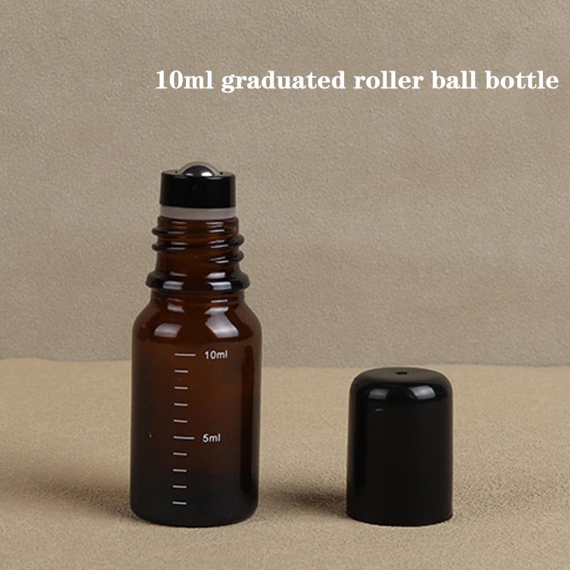 1 шт. 5 мл, 10 мл, 15 мл, 20 мл, 30 мл, 50 мл, пустые коричневые рулонные стеклянные бутылки с шариком-роликом для духов, эфирное масло, жидкие вещества