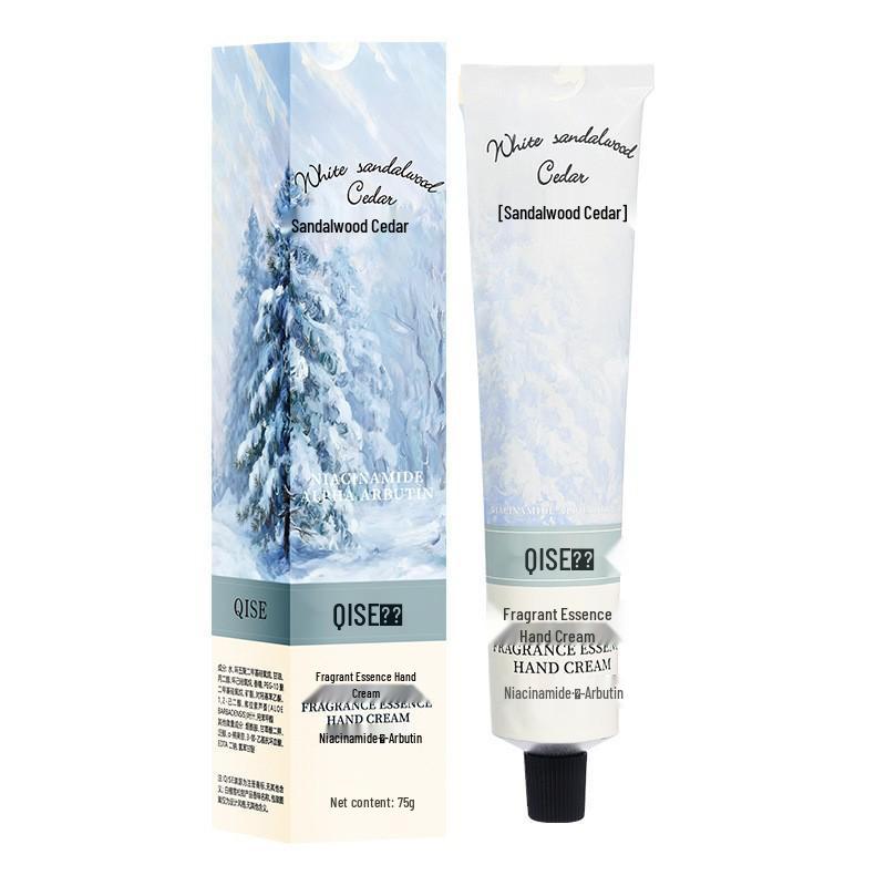 Qise Niacinamide Moisturizing Hand Cream - Portable Size, Ideal for Dry, Cracked, Peeling Skin with Horse Oil.