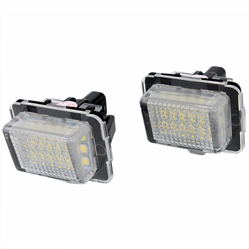2 Pcs Canbus LED Car Number License Plate Light Assembly Auto Lamp Luces 6000K For Mercedes Benz W204 W221 W207 W218 W212 W216