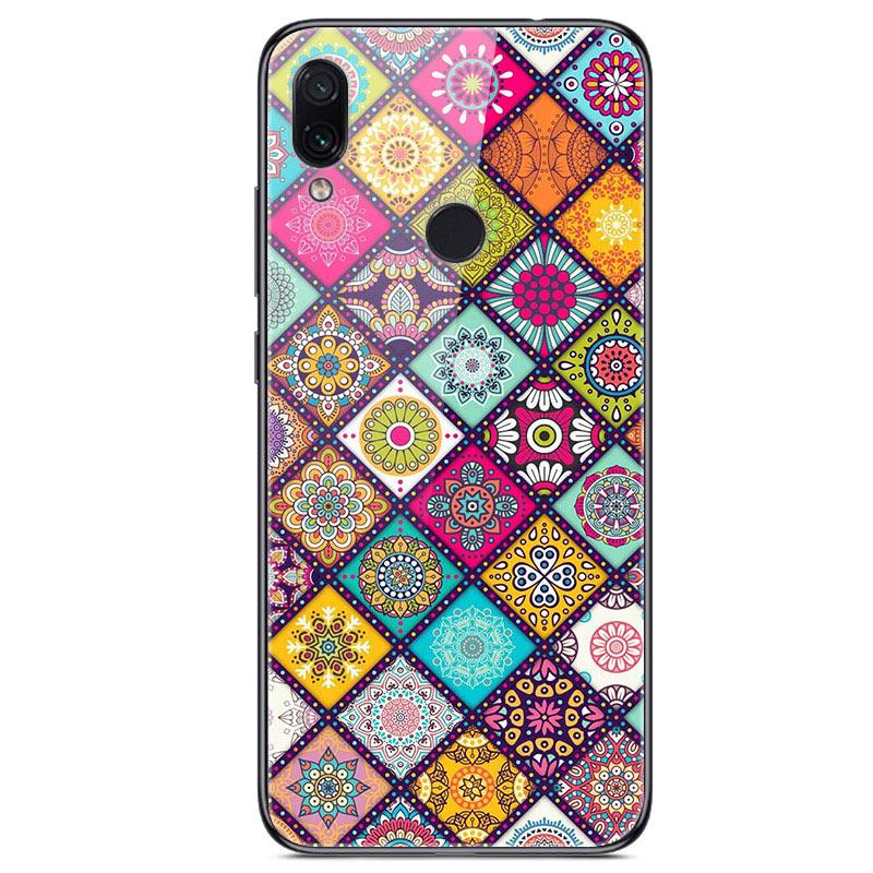 For Xiaomi Redmi Note 7 Case Tempered Glass Hard Back Cover For Xiomi Redmi Note7 Phone Cases Soft Bumper On Redmi 7 7A Redmi7