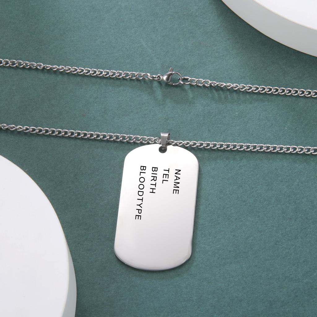 Серебряные армейские жетоны для собак 925 пробы для мужчин, армейское ожерелье из желтого золота 14 карат для мужчин, армейские армейские жетоны для собак