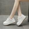 Модные женские низкие кроссовки из натуральной кожи для ходьбы, осенне-зимняя повседневная вулканизированная обувь, женские кроссовки для бега на толстой подошве со шнуровкой