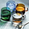 JJTHNCR Colorful Coffee Mug High Borosilicate Glass Coffee Cup Tea Juice Milk Water Mug Durable Caneca Tazas Heat Resistant