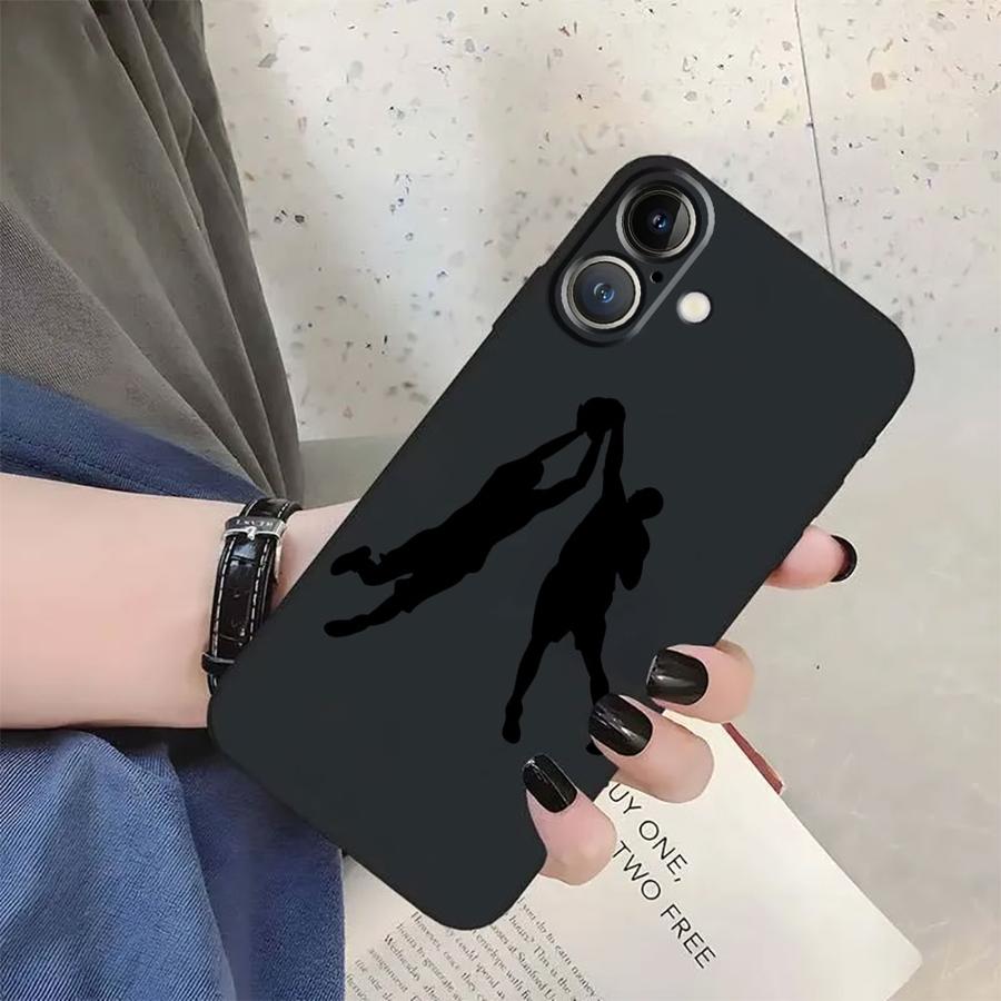 Чехол для iPhone XS Max 17Air 13 12 11 17 Pro Max XR 15 16 14 Plus 7 8 Черный Мягкий Чехол для Телефона Спорт Любовь Баскетбольная Текстура