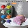 Мини-ретро кофейная кружка 150 мл Креативная кофейная чашка в форме жука Кружка для чая в форме машины из нержавеющей стали и смолы Автомобильные подарки Домашний декор