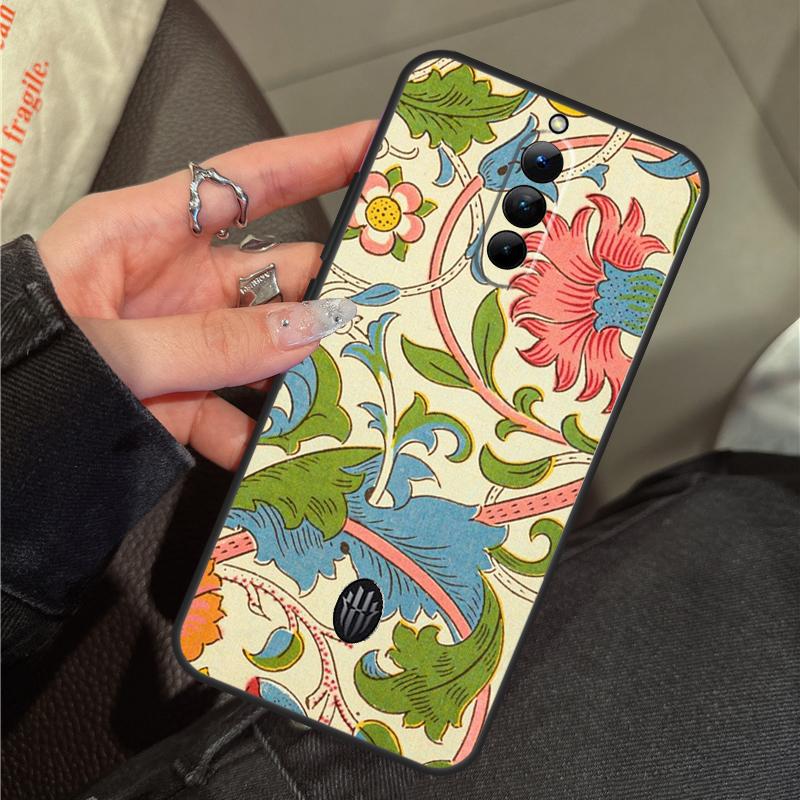 William Morris Lodden Case For ZTE Nubia RedMagic 11 10 Pro Plus 9 8 9S 8S 10S Pro 5G 5S 6S 7S 6 7 Pro 11 Air Cover
