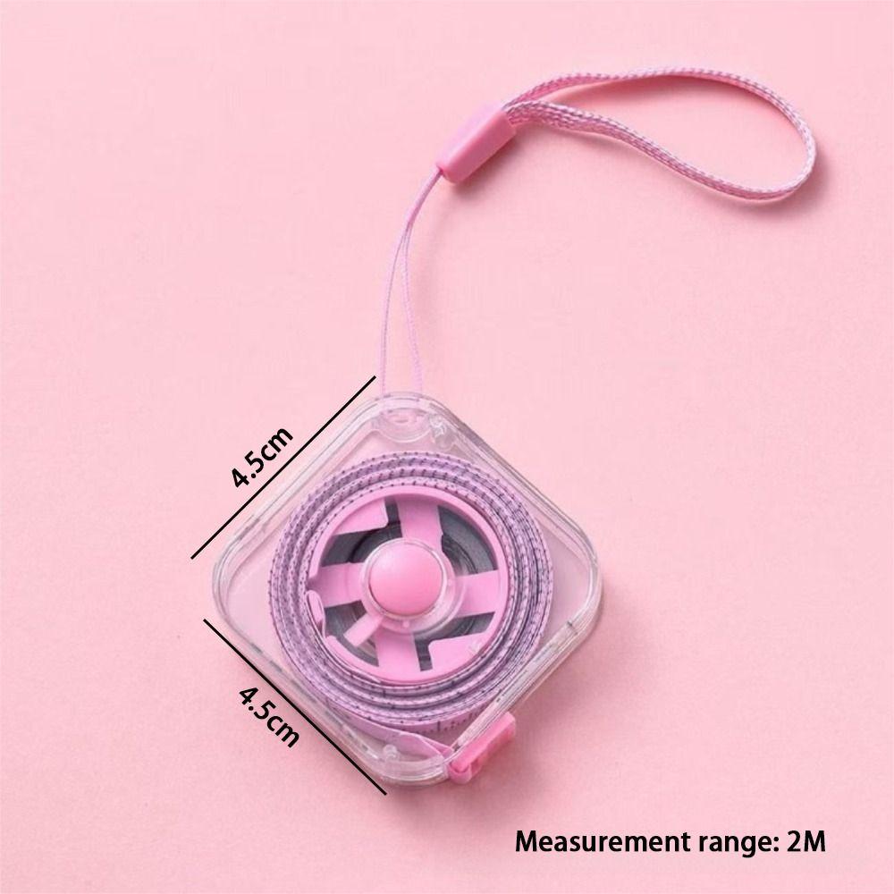 Mini Size Soft Tape Measure 2M Length Measuring Tape Portable Retractable Ruler Home Use