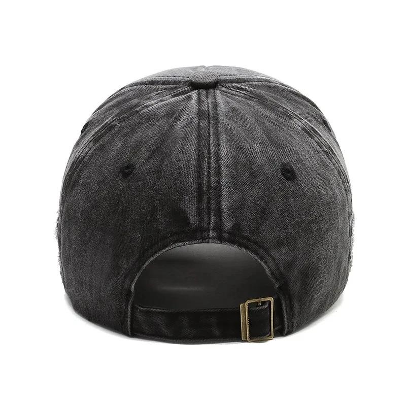 Sports Outdoor Women And Men Pattern Head Cow Cap Baseball Stitching Stitched Embroidered Alphabet Vintage Cotton Washed Neutral Gender For Hats