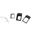 4 In 1 Nano SIM Card Micro SIM Adapters Standard SIM Card Adapter Accessory Eject Pin For iPhone Samsung Xiaomi HTC Mobile Phone