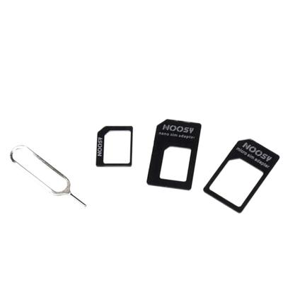 Универсальный набор 4 в 1 для конвертации SIM-карт: адаптер Nano SIM на Micro/Standard для смартфона 4G LTE, USB-роутера