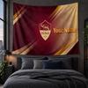 Personalized Tapestry Wall Hanging AS Roma FC Pattern Art Background Cloth