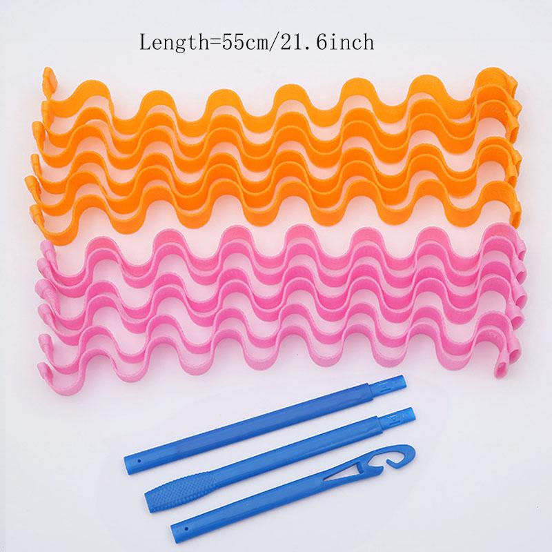 12 шт. набор волшебные щипцы для завивки волос, термобигуди для волос, формирующие волны, роликовые палочки для прически, инструменты для завивки волос для женщин