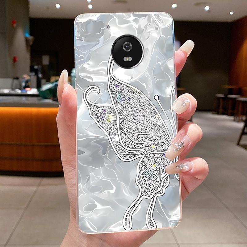 For Motorola Moto G5 Plus Case Clear Luxury Fashion Butterfly Flower Soft TPU Silicone Phone Cover for Motorola G5 Plus G5+ Case