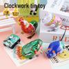 Tinplate Jumping Frog & Rooster Wind-up Clockwork Toy Set for Kids