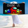 Among Us Print Beach Towel, Large Soft Quick Dry Towel for Beach Camping Swimming