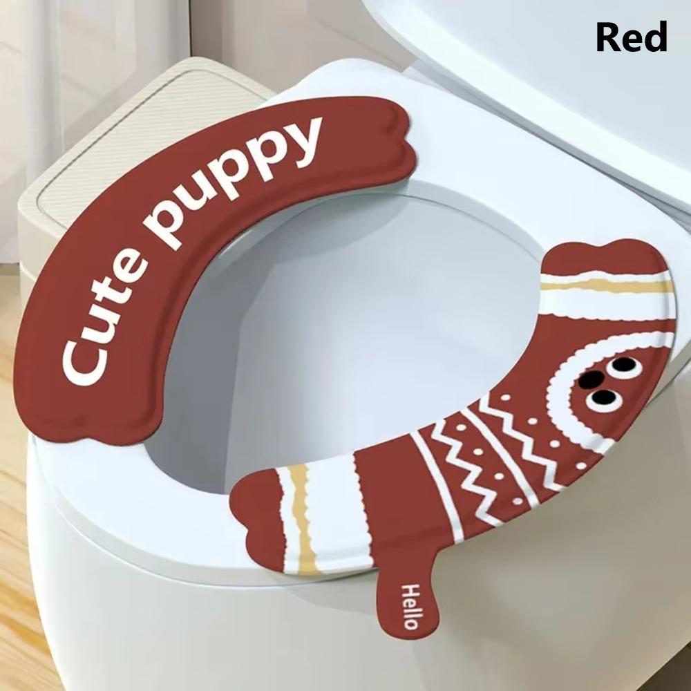 2Pcs/set Universal Toilet Sticker Reusable Toilet Seat Covers New Toilet Mat