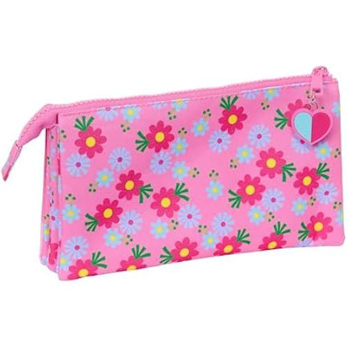 Safta Trolls 3 Trousse Triple, Trousse pour Enfant, idéale pour Les Enfants d'âge Scolaire, Confortable et Polyvalent, qualité et