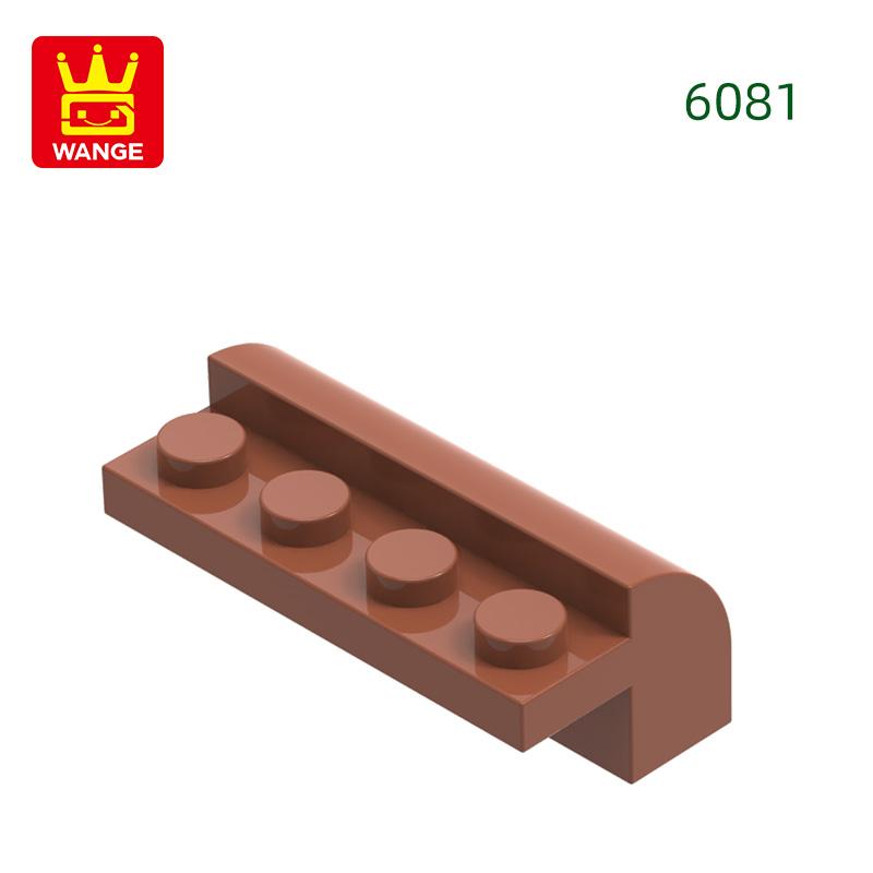 44Pcs/lot 6081Corner 4Hole Slope Curved 2x4x1 1/3 featuring Top Block Moc Colour Accessories Works With featuring Brick Kids Toy