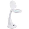 Ohm Electric LED Stand Light with Loupe L-ZOOM DS-L30B-W 08-0871