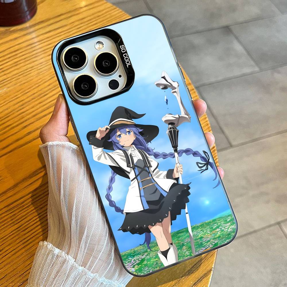 Roxy Anime M-Mushoku T-Tensei Phone Case For iPhone 16 17 15 14 12 13 Pro Max Black Candy Matte Shockproof Cover