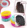 Donut Hair Natural Curlers  Sticks Rollers Circle Spiral Plastic Hair Curly