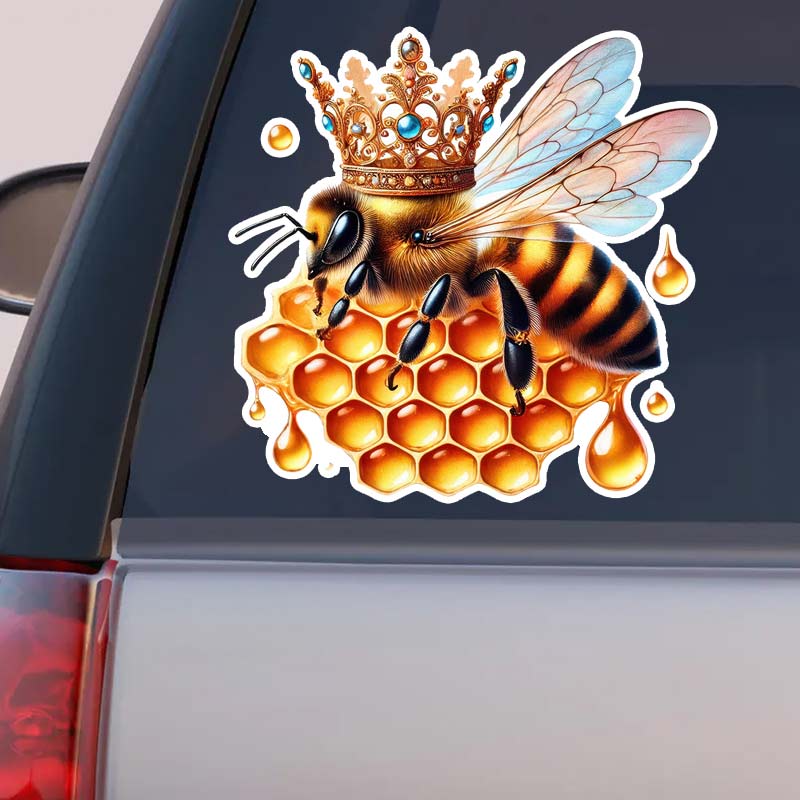 Queen Bee Honey Bee Art Car Sticker Waterproof Vinyl Decal on Bumper Rear Window Laptop Self-adhesive Decal Car Accessories Y169