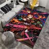 Anime Fiery Warrior Designed floor mat, suitable as a non-slip mat for the living room or bedroom sofa