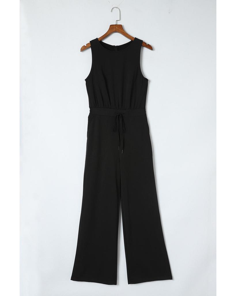 Azura Exchange Комбинезон без рукавов с широкими штанинами