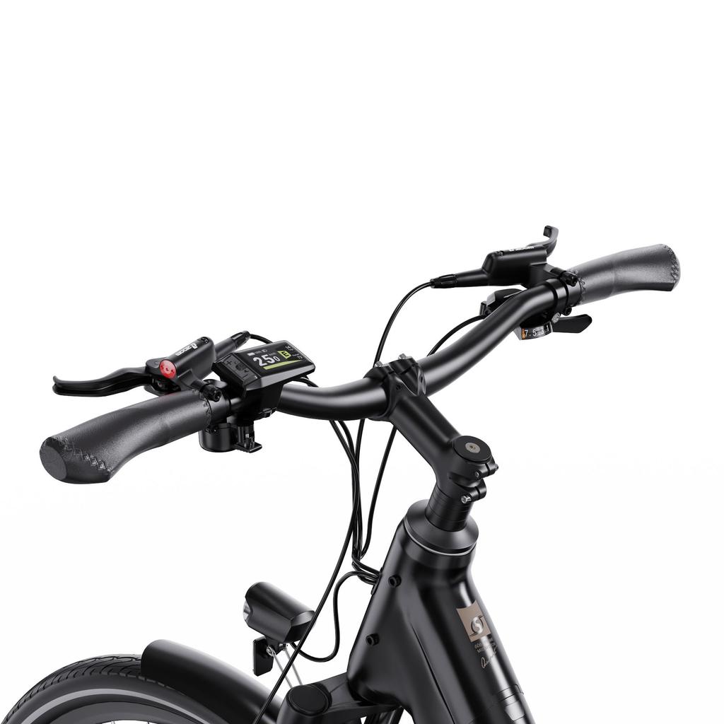ONESPORT OT07 250W Mid-Drive Electric Bike, 36V 14Ah Battery, 110km Range, Hydraulic Brakes, Shimano 7-Speed,