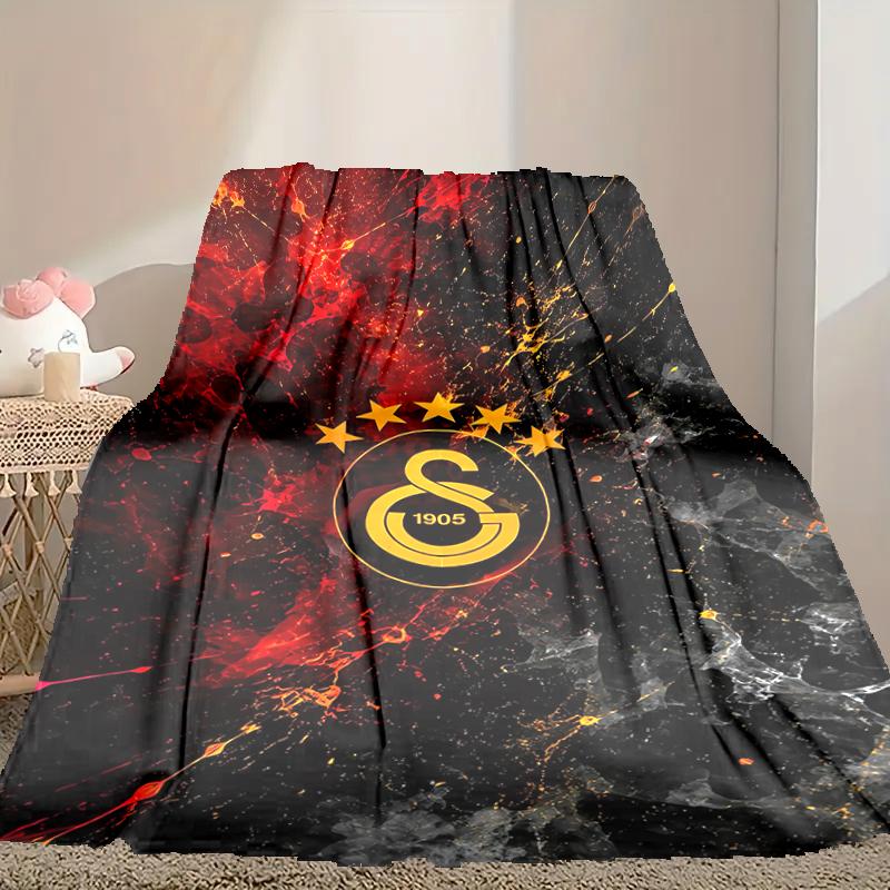 1pc Digital Print Nap Blanket, Galatasaray SK Blanket for Home Use, All Season Warmth, Christmas and Valentine's Day Gift Blanket