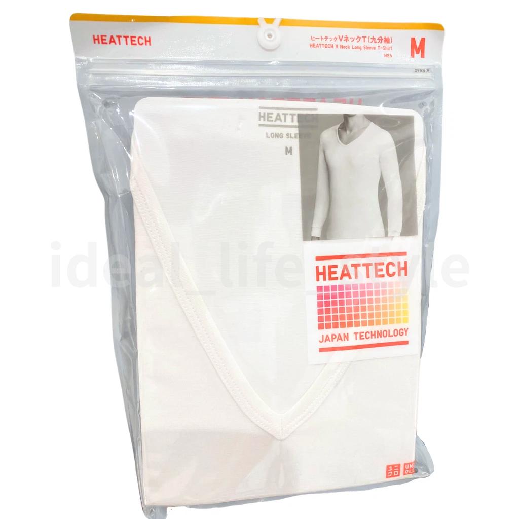 Uniqlo HEATTECH Футболка с V-образным вырезом, с длинным рукавом S-4XL, рукав 9/10, мужская 479440, новая с этикеткой