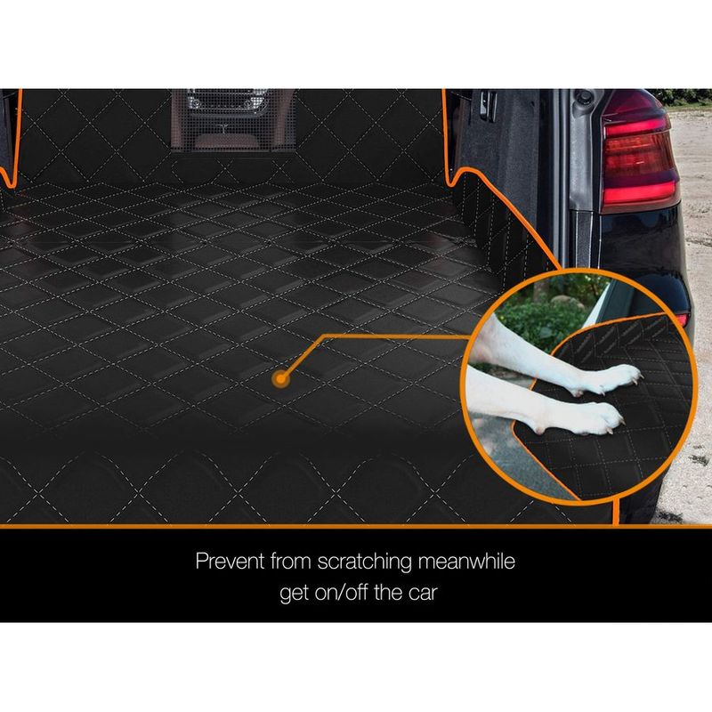 SUV Cargo Liner for Dogs, Waterproof Dog Cargo Cover with Bumper Flap Protection Durable Toyota Rav4 Trunk Mat for Pets Keep You