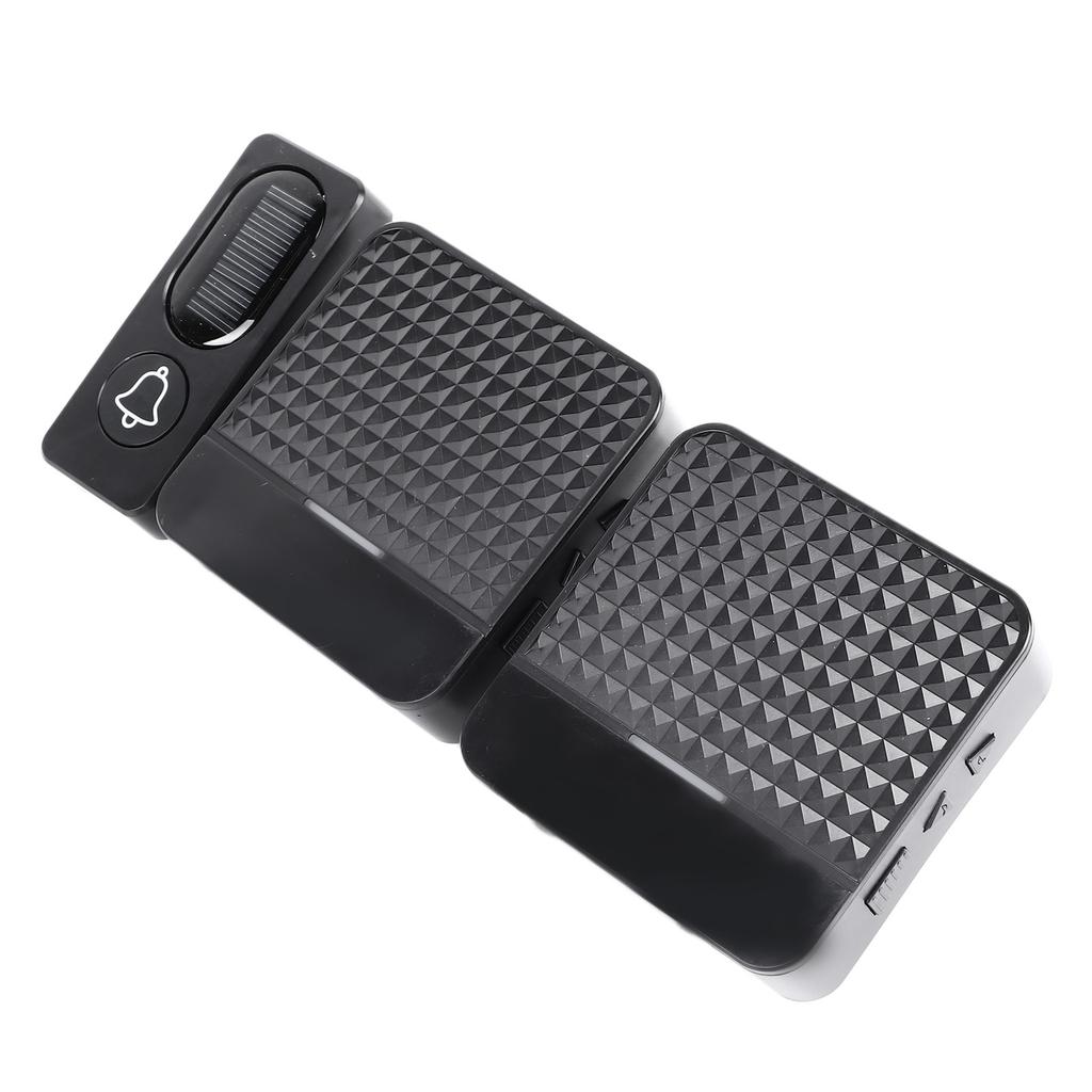 Self Powered Doorbell Black Battery Free Wireless Smart Elderly Pager Mini Doorbell
