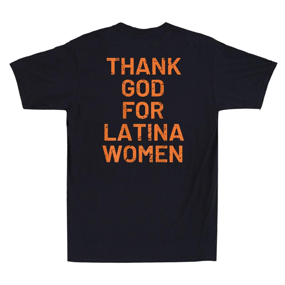 Thank God For Latina Unisex Funny Saying Quote Joke Gift Vintage Unisex Tshirt