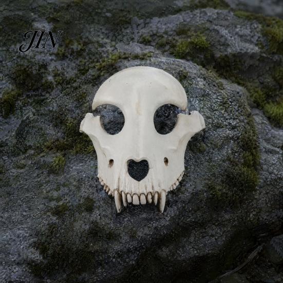 Dark Gothic Cosplay Accessory Halloween Sheep Head Masque, Skull Full Face Accessory, Skeleton Masque Realistic Scary Animal for Masquerade Party Foam