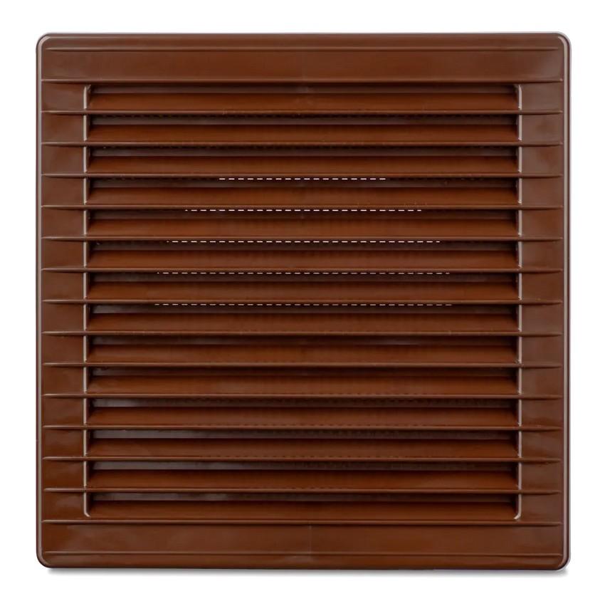 Ventilation Grille With Mesh 170*170, Fi 100 Brown - Rx 02-255