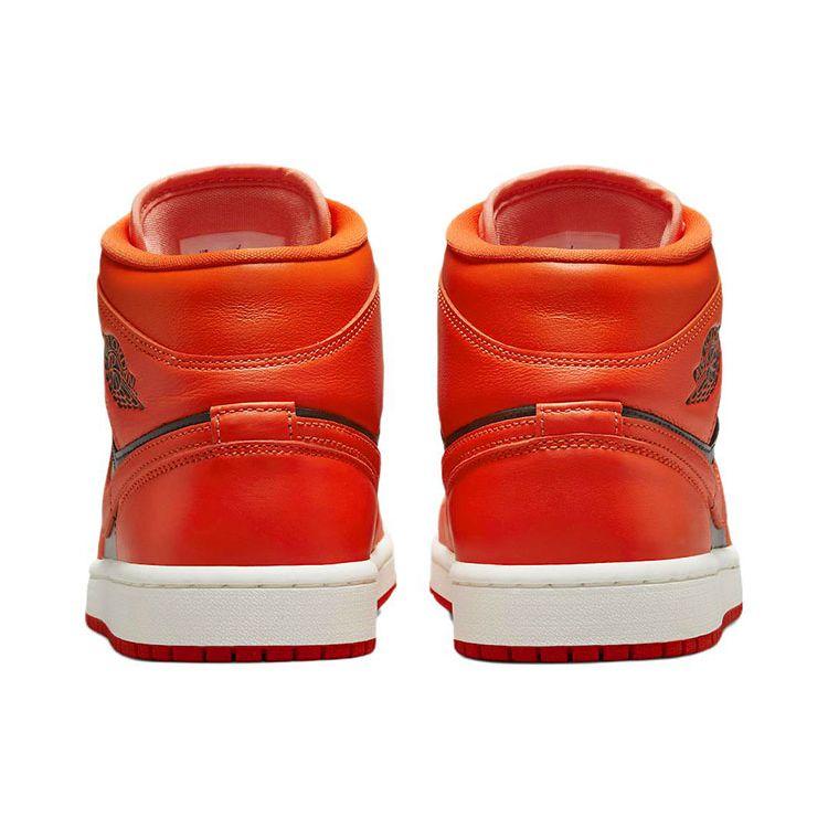 Air Jordan 1 Mid SE Rush Оранжевые женские кроссовки Crimson-Bliss DM3381-600