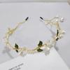 Alloy Pearl Flower Headband Tassel Headwear Korean Pearl Hair Hoop  Women's