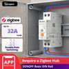 SONOFF BASIC-ZB1GSP Базовый умный переключатель Zigbee 3.0 на DIN-рейку 32A Высоконагрузочный Контроль энергии Двухполюсный Безопасное переключение