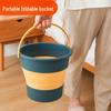 Durable Foldable Large Capacity Plastic Bucket for Home, Outdoor Fishing, and Car Wash
