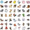 50/100 Pieces Cute Animal Stickers, Vinyl Waterproof Stickers for Laptop, Bumper, Skateboard, Water Bottle, Computer, Phone Cute Animal Stickers