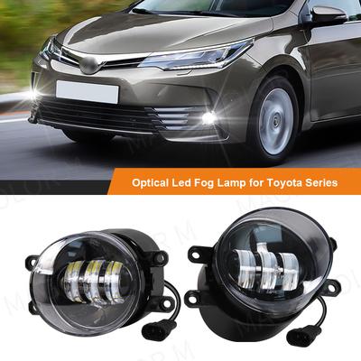 Светодиодные противотуманные фары для Toyota Corolla Camry Yaris RAV4 Prius CHR Hilux Lexus DRL дневные ходовые огни 3,5 дюйма белые желтые