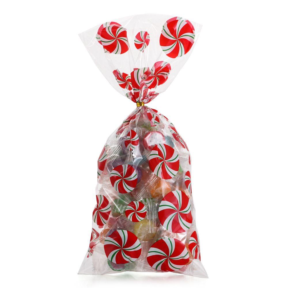 Plastic Snowmen Snowflakes Santa Claus Merry Christmas Biscuit Bags Candy Treat Bag Xmas Candy Bags