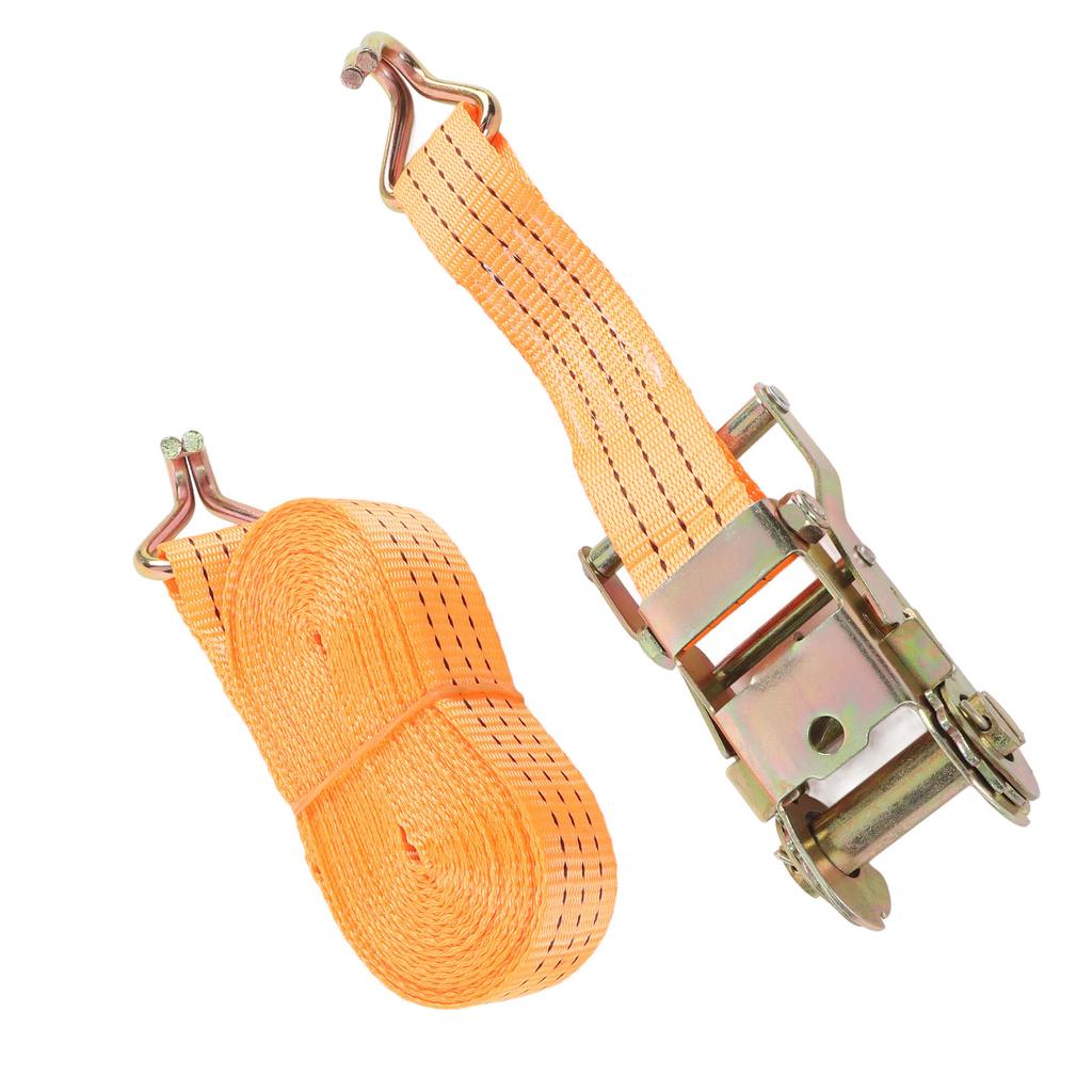 2 комплекта сверхпрочных ремней 8МХ35ММ оранжевые ремни для крепления груза 1,5-дюймовый храповый натяжитель с 2 J-образными крюками