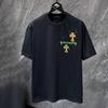 8959 CHROME HEARTS Лето 2026 Новая Высококачественная Хлопковая Футболка Свободного Кроя Большого Размера с Круглым Вырезом для Мужчин и Женщин Футболка для Пары