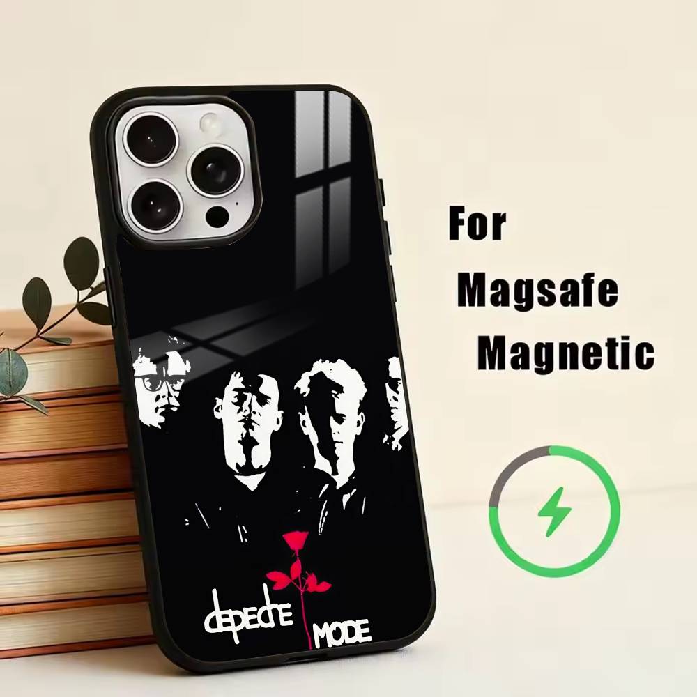 DM-Depech Band Mode Phone Case For iPhone17,16,15,14,13,12,11 Plus,Pro Magnetic with Magsafe Wireless Charging