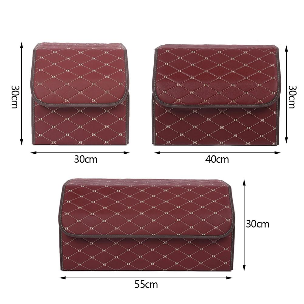 Новый большой вместительный органайзер для багажника автомобиля, многофункциональная сумка для хранения инструментов, кожаная складная сумка для хранения вещей