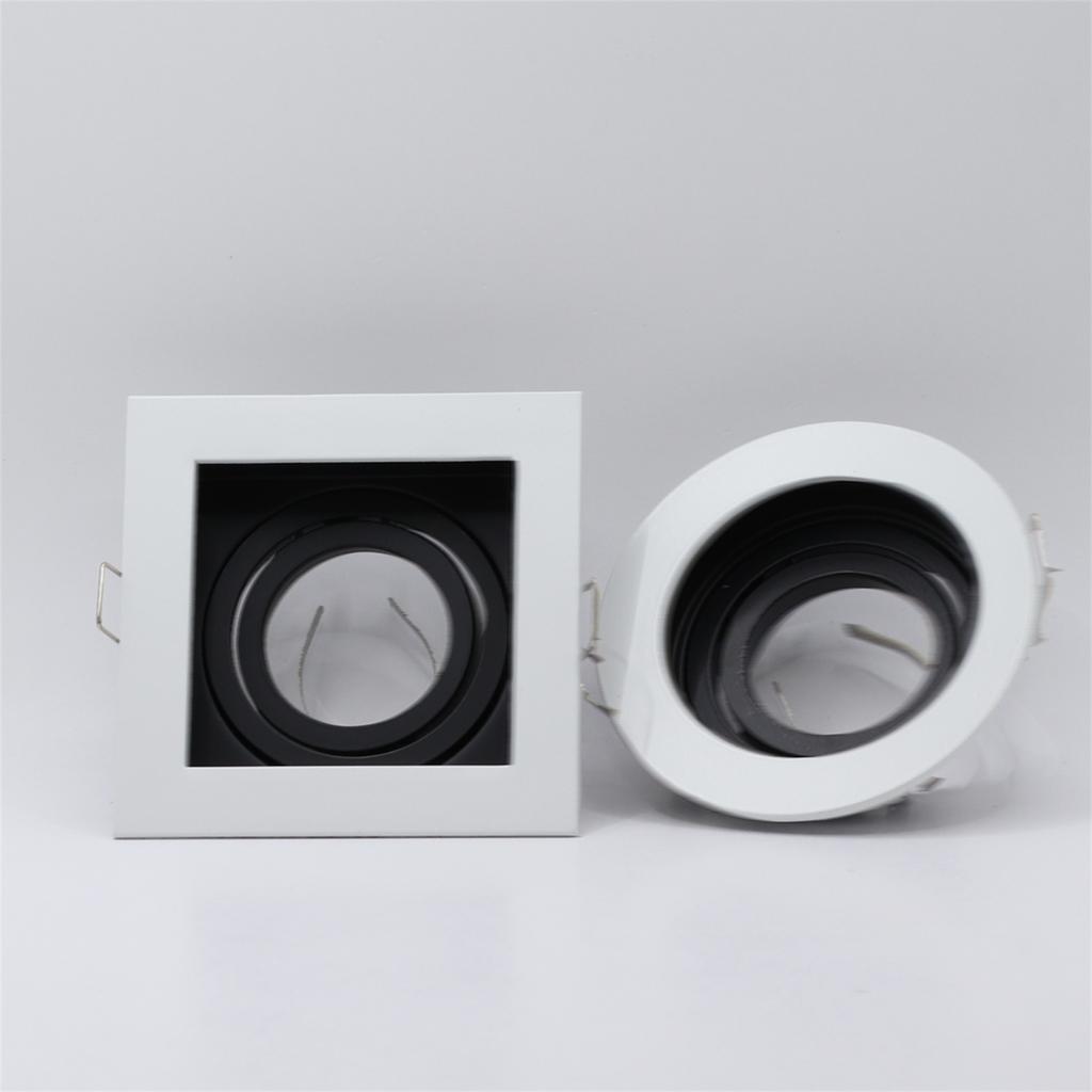 5 Pcs Spot Light Fixture with MR16 Lamp Holder Cabinet Adjustable Fitting Diameter Cut Hole 90mm Recessed Spotlight Housing