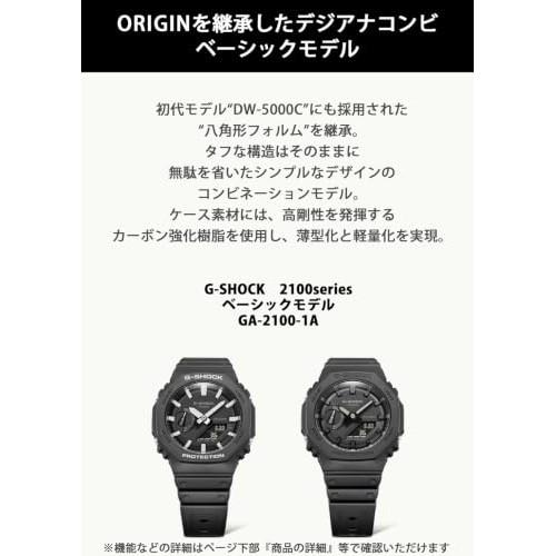 [Casio] Часы G-Shock [Оригинальный отечественный продукт] Carbon Core Guard GA-2100-1A1JF мужские черные